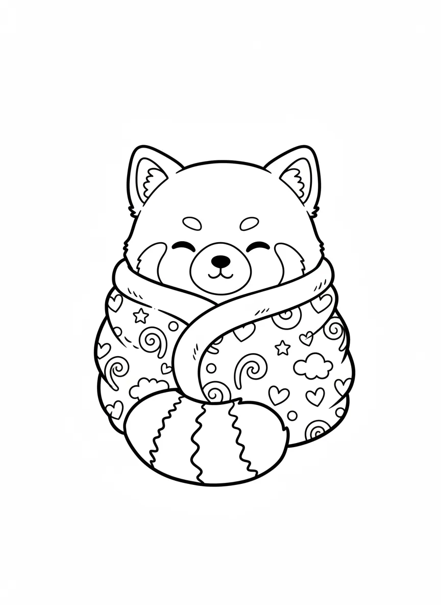 Coloriage adulte kawaii animal mignon couverture cute japonais gratuit PDF