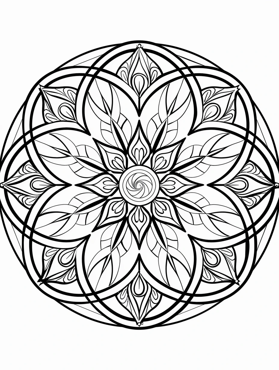 Mandala zen anti-stress pour adulte à imprimer gratuitement