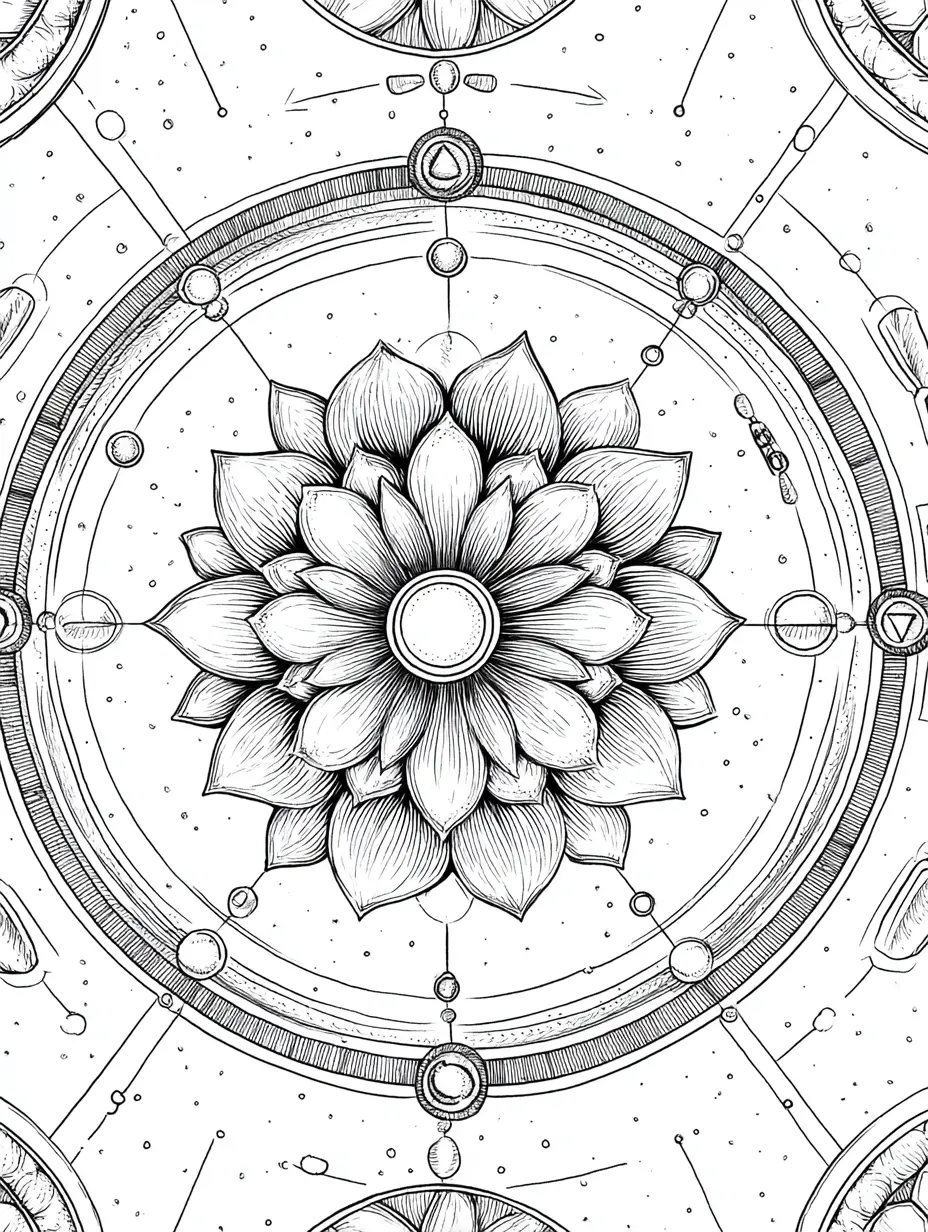 Coloriage adulte gratuit mandala fleur de lotus zen à imprimer PDF
