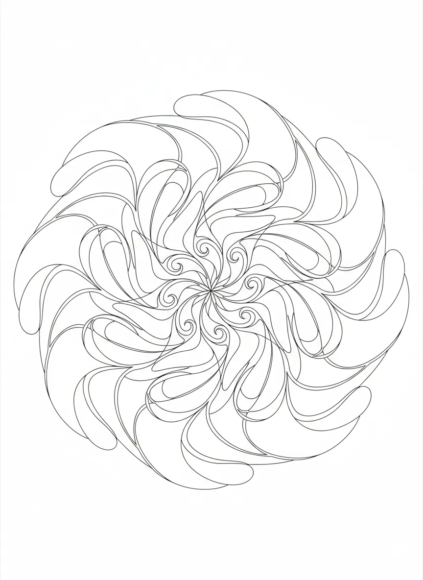 Coloriage adulte anti-stress respiration consciente zen méditation gratuit PDF