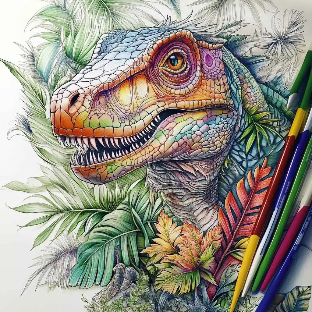 Coloriage dinosaure