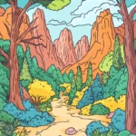 coloriage adulte paysage