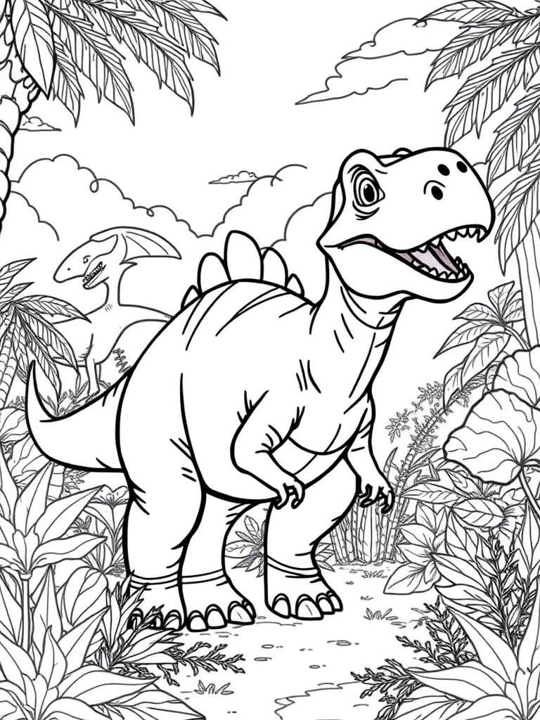 dinosaure coloriage