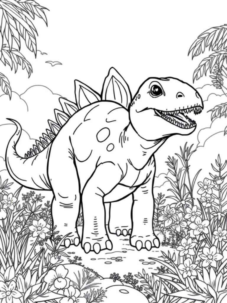 dinosaure coloriage