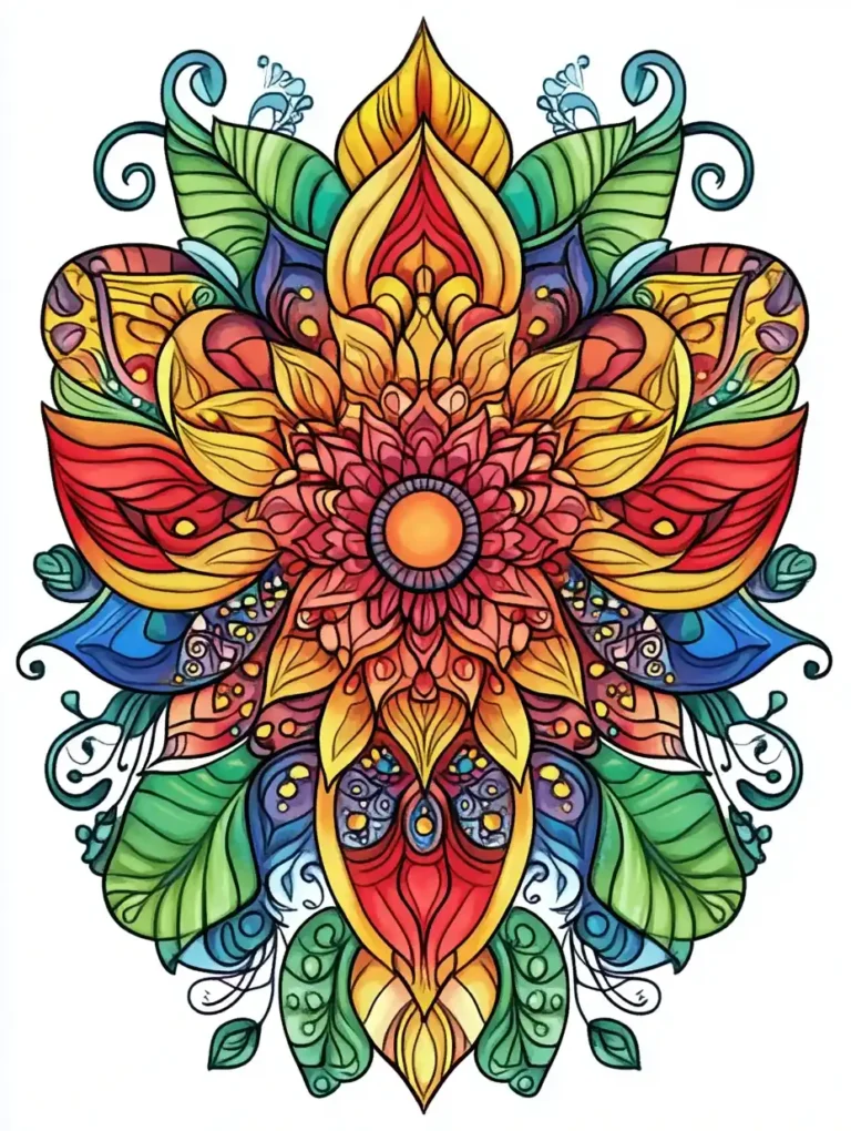 mandala à colorier