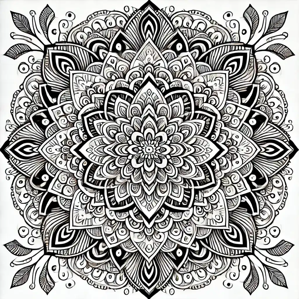 mandala à colorier