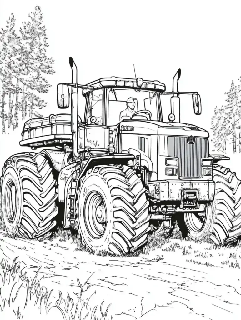 Un puissant tracteur