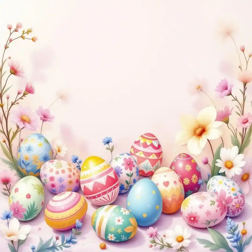 Coloriage œuf de Pâques