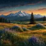 coloriage paysage adulte