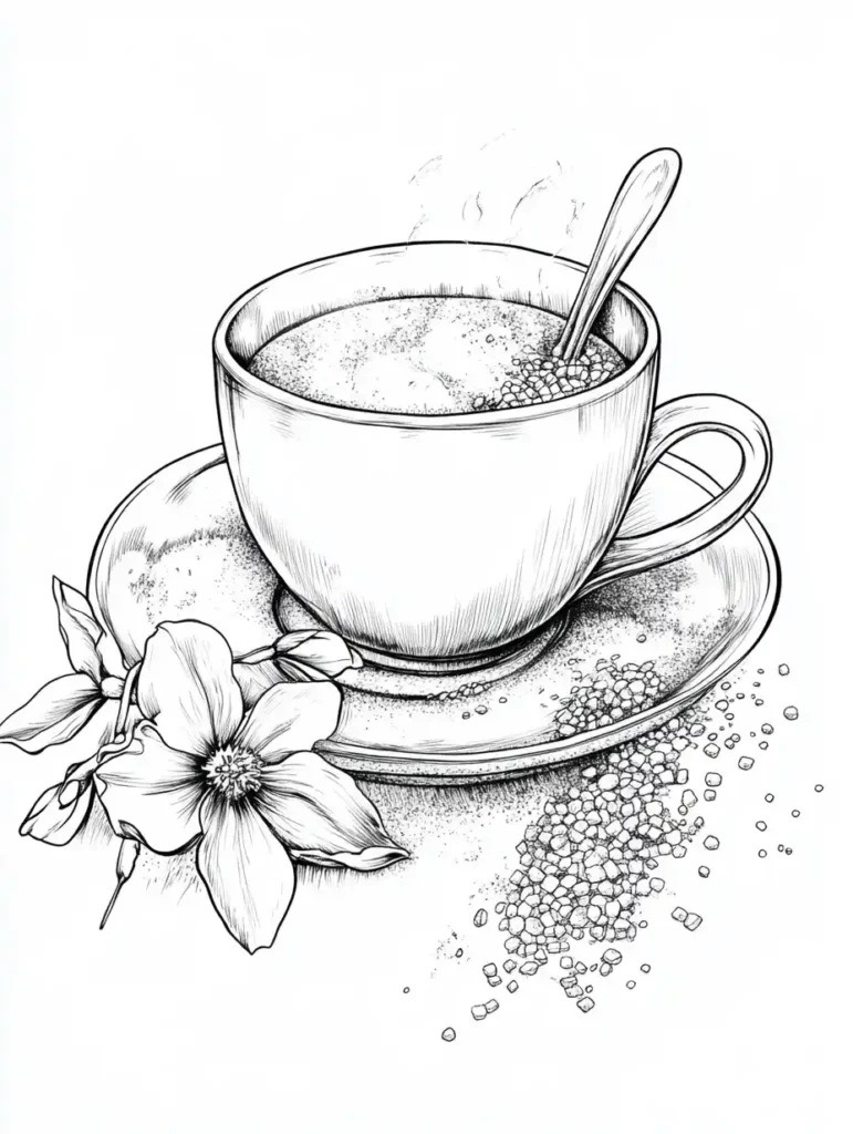 coloriage-pour-adultes-tasse-the-fleur