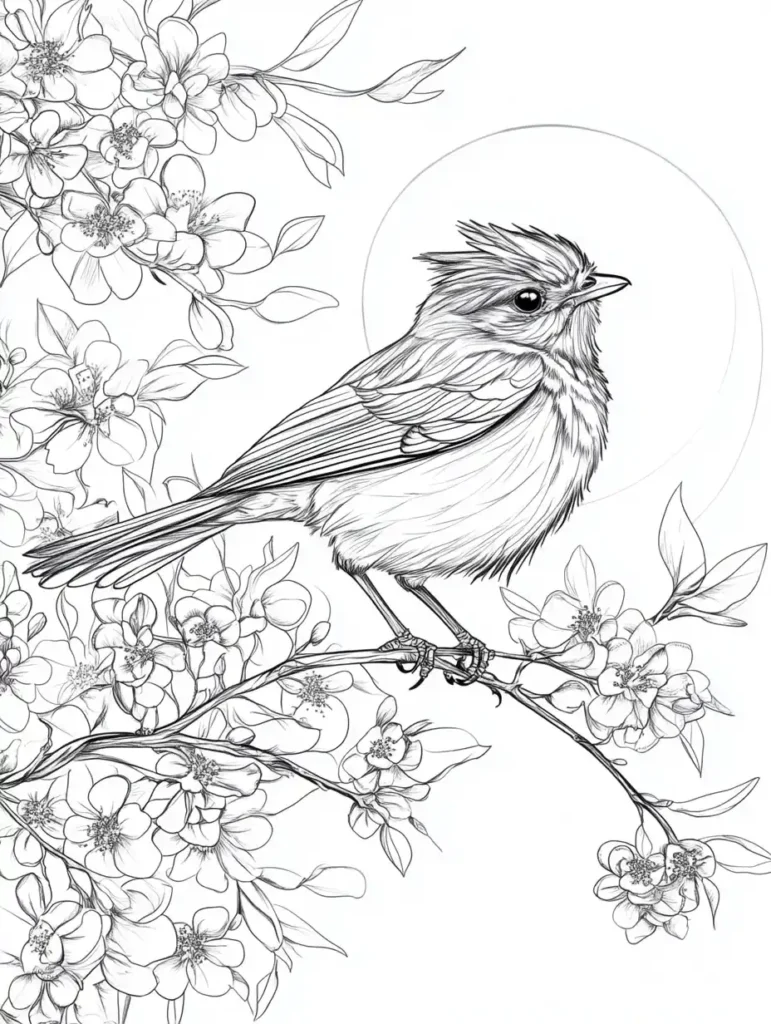  oiseau perché 